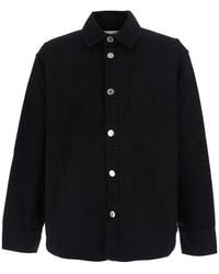 Ami Paris - Overshirt Ami De Coeur With Classic Collar And Long Sleeves - Lyst
