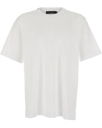 Dolce & Gabbana - Crew Neck T-Shirt With Back Logo Patch - Lyst