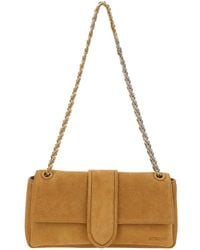 Jacquemus - Shoulder Bag Le Bambino Chaine With Chain Strap And Crocodile-Embossed Ecoleather - Lyst