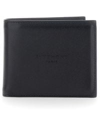 Givenchy - Bi-Fold Wallet With Embossed Logo Lettering On The Front - Lyst