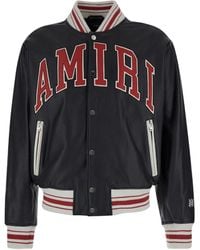 Amiri - Leather Bomber Jacket - Lyst