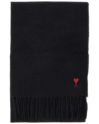Ami Paris - Wool Scarf Ami De Coeur - Lyst