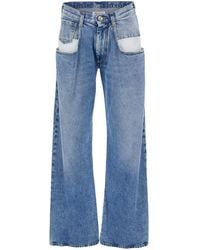 Maison Margiela - Light Five-Pocket Jeans With Bleach Effect - Lyst