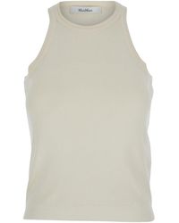 Max Mara - Solid Round Neck Top - Lyst