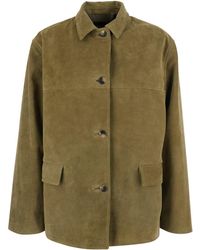 Le Plain - Jacket With Classic Collar And Patch Pockets On The Fron - Lyst