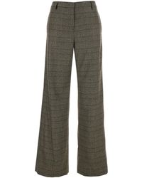 Plain - Trousers With Striped Motif - Lyst
