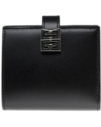 Givenchy - Woman's Bifold Leather Wallet With 4g Logo - Lyst
