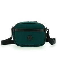 Moncler - Borsa A Tracolla Con Patch Logo Sul Fronte E Tracolla Regolabi - Lyst