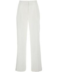 Semicouture - Pants With Belt Loops And Pence Details - Lyst