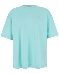 Juun.J - T-Shirt With Logo Embroidered On The Front And Print - Lyst