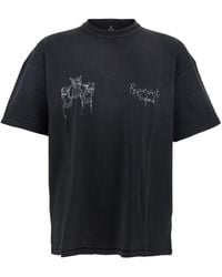 Represent - 'Thoroughbred Dog' Crewneck T-Shirt With Logo Letterin - Lyst