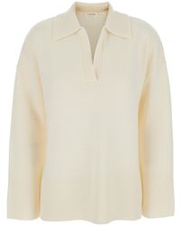 P.A.R.O.S.H. - Sweater With Polo Collar - Lyst