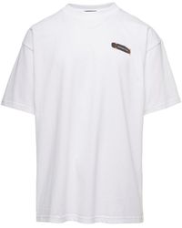 Cultura - Crewneck T-Shirt With Skate Logo Print - Lyst