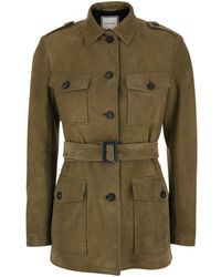 Tagliatore - Giacca Monopetto Con Colletto Classico E Cintura - Lyst