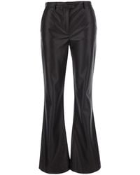 Le Plain - Ecoleather Pants With Pockets And Ribbed Hems For - Lyst