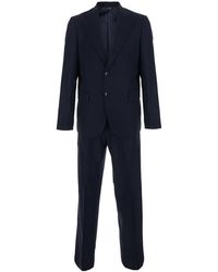 E PO CA - Single-Breasted Jacket With Piping And Pleats - Lyst