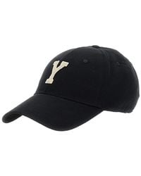 Saint Laurent - Cappello Da Baseball Con Maxi Logo Sul Fronte - Lyst