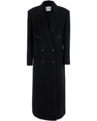IVY & OAK - 'Circe' Double-Breasted Coat With Peak Revers - Lyst