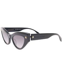 Alexander McQueen - 'spike Studs Cat-eye' Black Sunglasses With Studs In Plastic Woman - Lyst