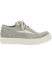 Rick Owens - Low Top Sneakers With Contrasting Stitching - Lyst