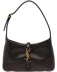 Saint Laurent - 'Le 5 À 7 Padded' Shoulder Bag With Logo Detail - Lyst