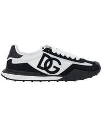 Dolce & Gabbana - Dg Athletic' And Low Top Sneakers With Log - Lyst