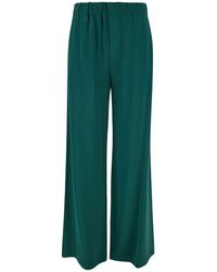 Plain - Relaxed Pants With Elastic Waistband - Lyst