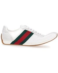Gucci - Sneakers Tempo Leather And Fabric Trainers - Lyst