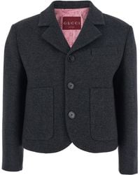 Gucci - Single-Breasted Jacket With Notched Revers - Lyst