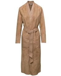 Golden Goose - Belted Trench Coat - Lyst