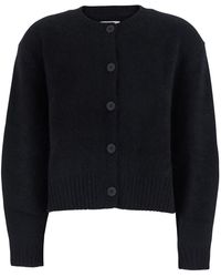 Loulou de Saison - 'Remus' Cardigan With Round Neck And Button Clo - Lyst