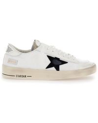 Golden Goose - 'Stardan' Low Top Sneakers With Star Patch - Lyst