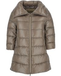Herno - 'Cleofe' Down Jacket With Front Zip Closure - Lyst