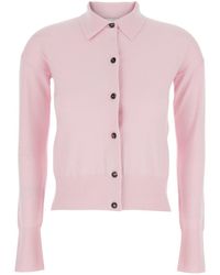 Max Mara - 'Medeola' Sweater With Polo Collar And Button Closure - Lyst