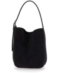 TOTEME - Borsa A Mano Petite Belted Suede Tote - Lyst