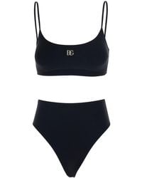 Dolce & Gabbana - Bikini With Square Neckline - Lyst