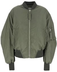 The Attico - Bomber Jacket With Zip Pocket On The Sleeve - Lyst
