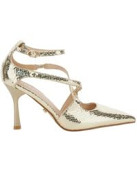 Twentyfourhaitch - Pumps With Strap Closure And Stiletto Heel - Lyst