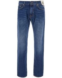 Roy Rogers - Jeans With Logo Patch On The Back And Contrasting Sti - Lyst