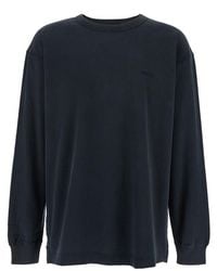 Purple Brand - Crewneck T-Shirt With Long Sleeves And Tonal Logo - Lyst