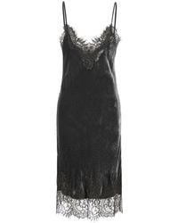 Gold Hawk - Dress "Velcet Coco" With Long Sleeves And V-Neck - Lyst