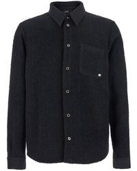 Amiri - Shirt With Classic Collar And Logo Plaque On The Front In - Lyst
