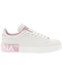Dolce & Gabbana - Sneakers Portofino Calfskin - Lyst