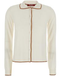 Max Mara - V-Neck Sweater Featuring Long Sleeves With Style Detail - Lyst