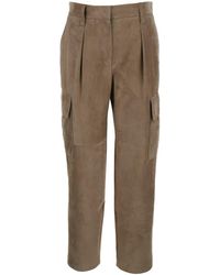 Brunello Cucinelli - Straight Light Pants With Pockets - Lyst