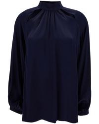 Semicouture - 'Jazmin' Blouse With Cut-Out - Lyst