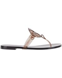 Tory Burch - Sandals With Flip-Flop Design And Miller Plate - Lyst