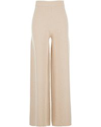 Max Mara - Pantaloni 'Judy' Con Vita Elasticizzata E Logo Sul Retro - Lyst