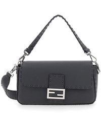 Fendi - Â€Œbaguetteâ€ Shoulder Bag With Contrast Stitching - Lyst