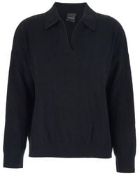 Le Plain - Polo Shirt Neck Knit 12Gg With High Collar And Long Sleeves In - Lyst